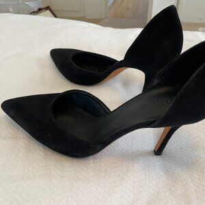 VINCE d'Orsay heels black suede